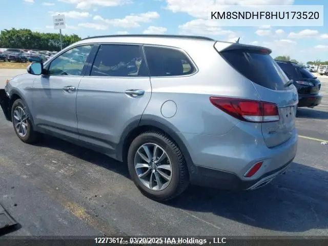 2017 Hyundai Santa Fe Se/Limited VIN: KM8SNDHF8HU173520 Lot: 12273617