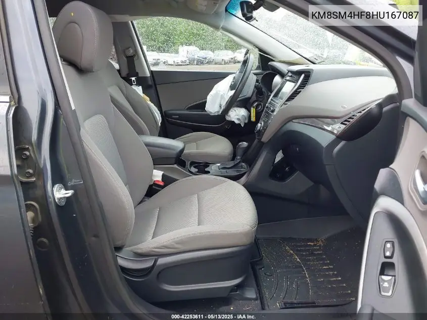 2017 Hyundai Santa Fe Se VIN: KM8SM4HF8HU167087 Lot: 42253611