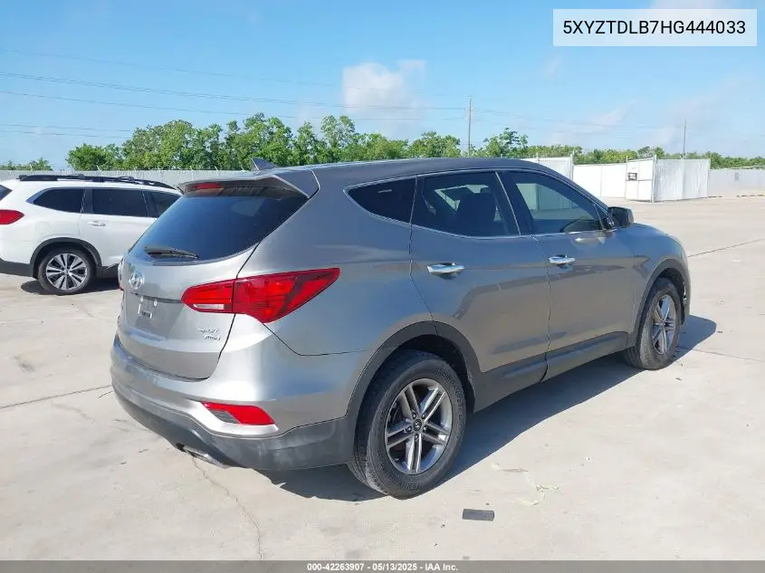2017 Hyundai Santa Fe Sport 2.4L VIN: 5XYZTDLB7HG444033 Lot: 42263907
