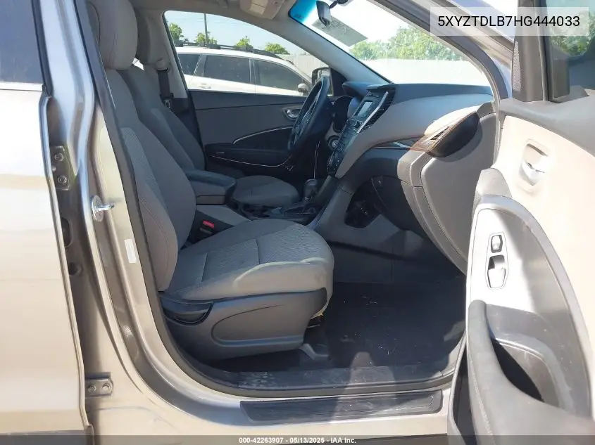 2017 Hyundai Santa Fe Sport 2.4L VIN: 5XYZTDLB7HG444033 Lot: 42263907