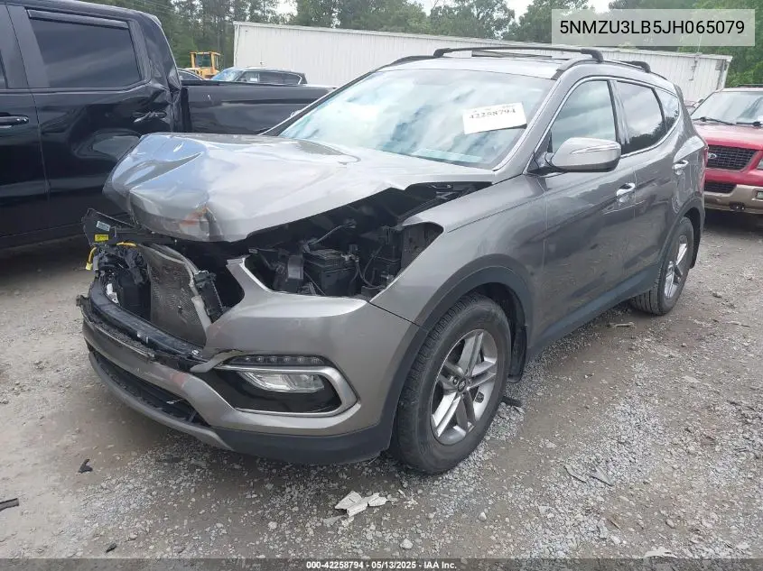 2018 Hyundai Santa Fe Sport 2.4L VIN: 5NMZU3LB5JH065079 Lot: 42258794