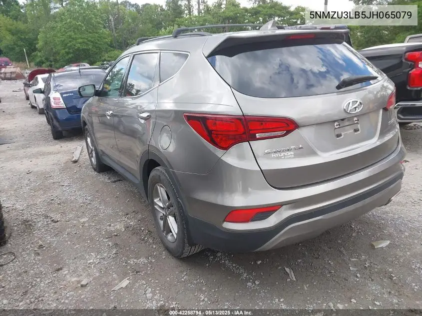 2018 Hyundai Santa Fe Sport 2.4L VIN: 5NMZU3LB5JH065079 Lot: 42258794