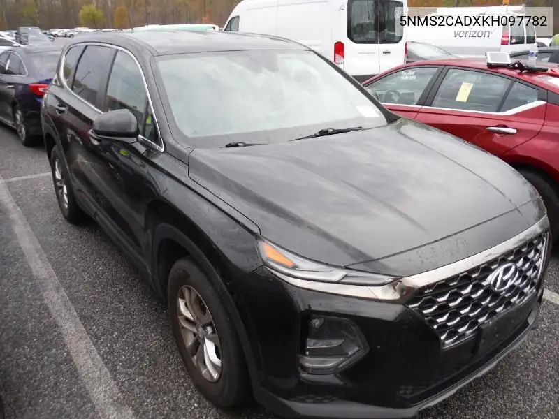 2019 Hyundai Santa Fe Se VIN: 5NMS2CADXKH097782 Lot: 42679125