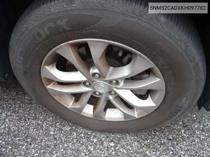 2019 Hyundai Santa Fe Se VIN: 5NMS2CADXKH097782 Lot: 42679125