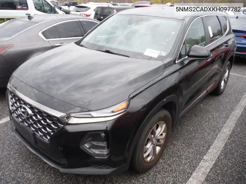 2019 Hyundai Santa Fe Se VIN: 5NMS2CADXKH097782 Lot: 42679125