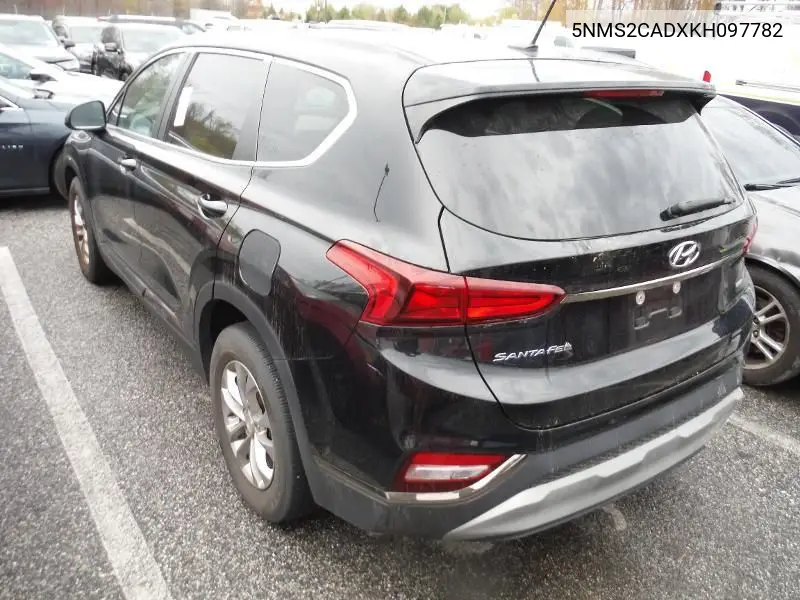2019 Hyundai Santa Fe Se VIN: 5NMS2CADXKH097782 Lot: 42679125