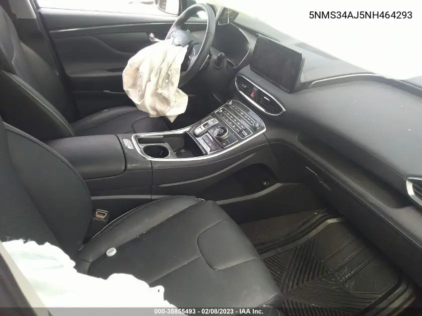 2022 Hyundai Santa Fe Sel VIN: 5NMS34AJ5NH464293 Lot: 35855493