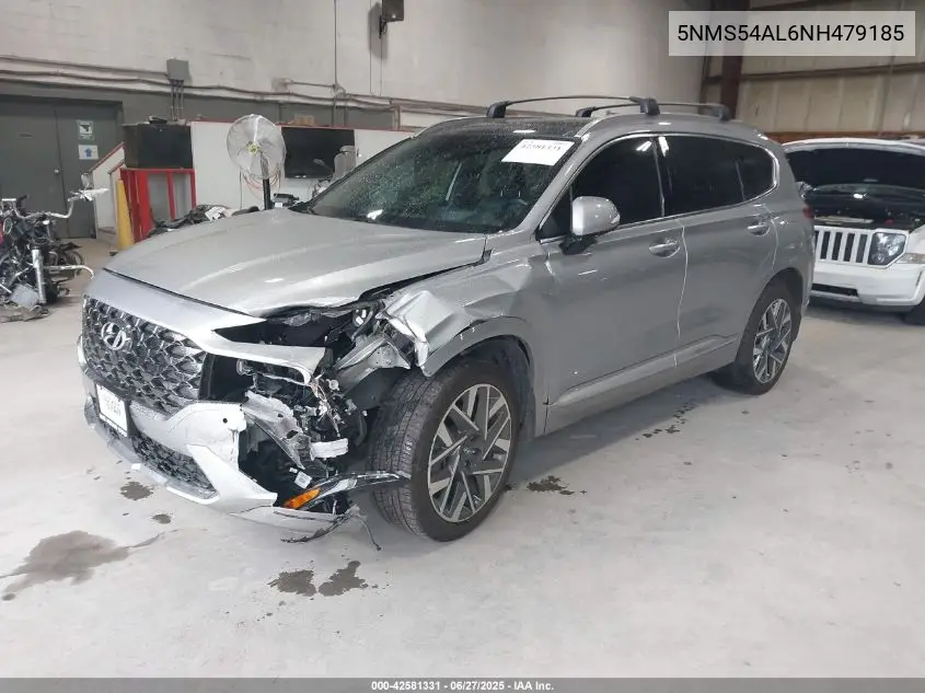 2022 Hyundai Santa Fe Calligraphy VIN: 5NMS54AL6NH479185 Lot: 42581331