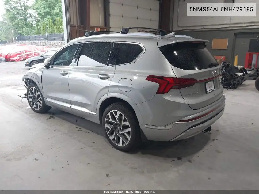 2022 Hyundai Santa Fe Calligraphy VIN: 5NMS54AL6NH479185 Lot: 42581331