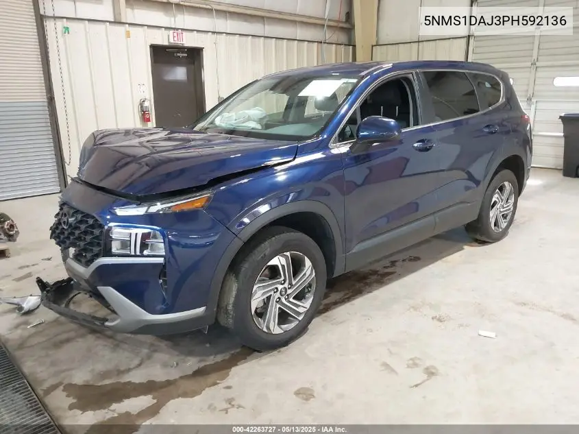 2023 Hyundai Santa Fe Se VIN: 5NMS1DAJ3PH592136 Lot: 42263727