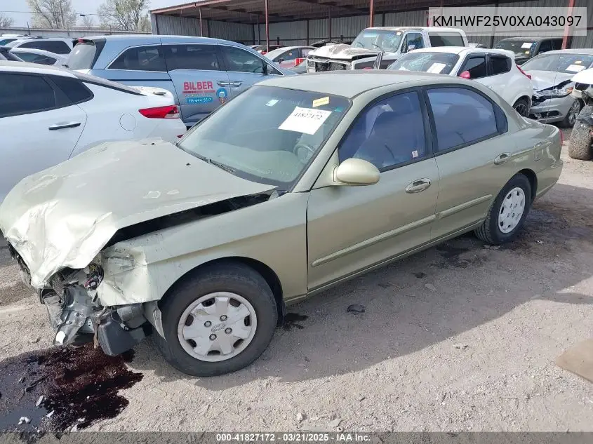 1999 Hyundai Sonata Gl VIN: KMHWF25V0XA043097 Lot: 41827172