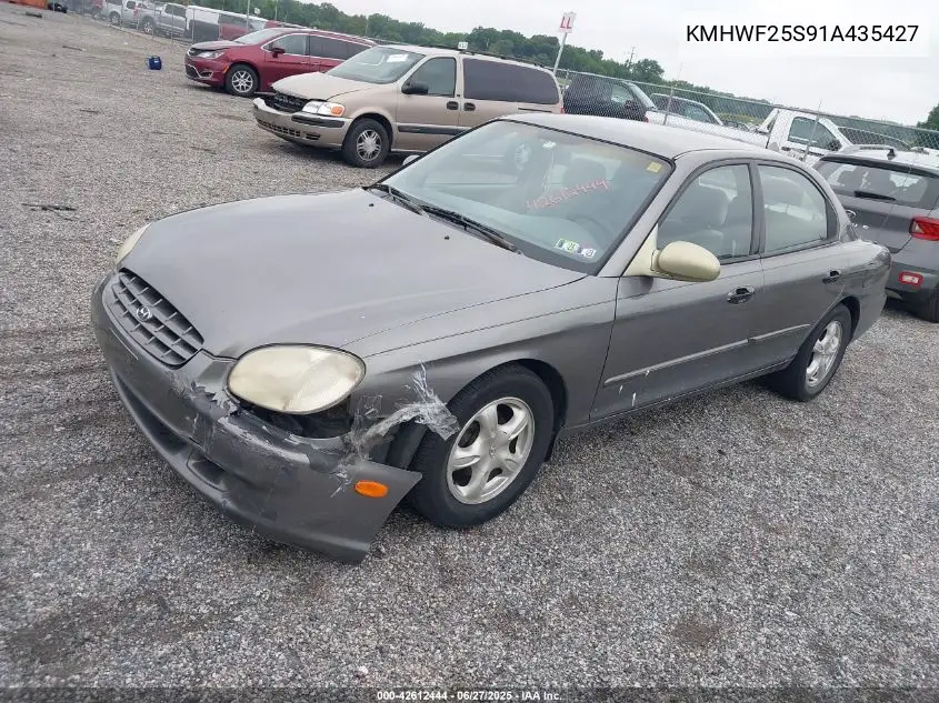 2001 Hyundai Sonata VIN: KMHWF25S91A435427 Lot: 42612444