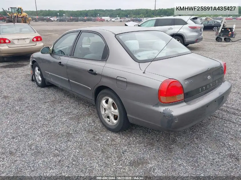 2001 Hyundai Sonata VIN: KMHWF25S91A435427 Lot: 42612444