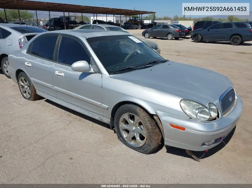 2002 Hyundai Sonata VIN: KMHWF25S92A661453 Lot: 42304453