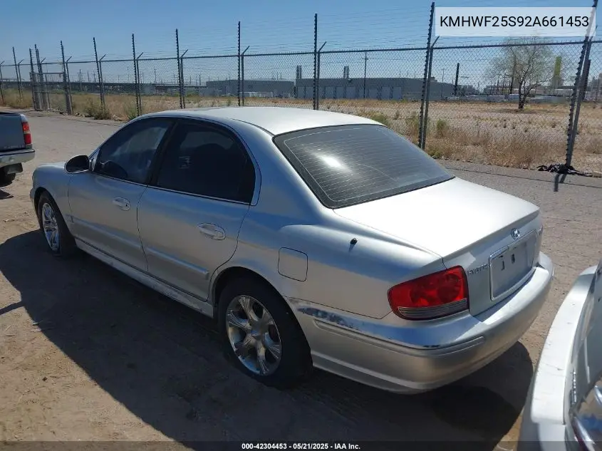 2002 Hyundai Sonata VIN: KMHWF25S92A661453 Lot: 42304453