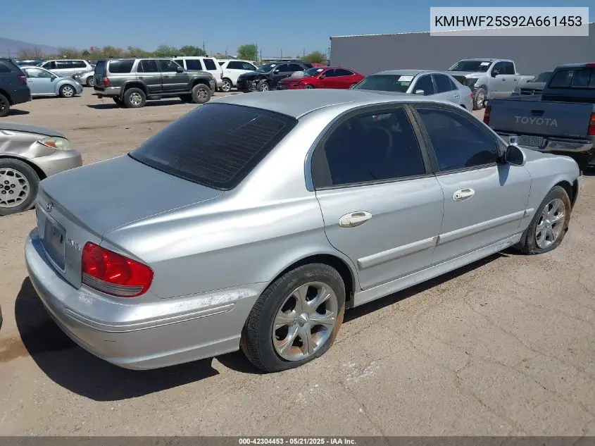 2002 Hyundai Sonata VIN: KMHWF25S92A661453 Lot: 42304453
