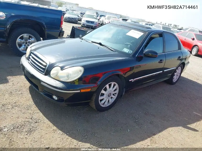 2002 Hyundai Sonata Gls/Lx VIN: KMHWF35H82A714461 Lot: 42467513