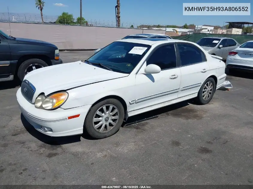 2003 Hyundai Sonata Gls/Lx VIN: KMHWF35H93A806552 Lot: 42479557