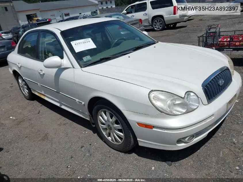 2003 Hyundai Sonata Gls/Lx VIN: KMHWF35H23A892397 Lot: 42552829
