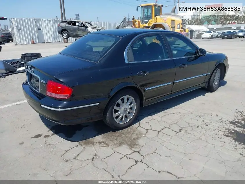 2003 Hyundai Sonata Gls/Lx VIN: KMHWF35H53A868885 Lot: 42554566