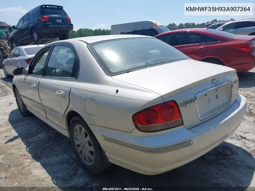 2003 Hyundai Sonata Gls/Lx VIN: KMHWF35H93A907364 Lot: 42572311