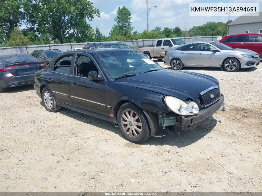 2003 Hyundai Sonata Gls/Lx VIN: KMHWF35H13A894691 Lot: 42574868