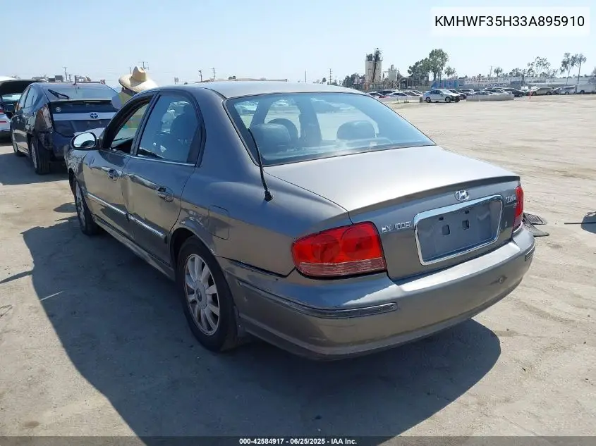 2003 Hyundai Sonata Gls/Lx VIN: KMHWF35H33A895910 Lot: 42584917