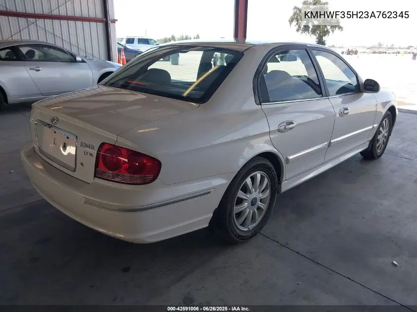 2003 Hyundai Sonata Gls/Lx VIN: KMHWF35H23A762345 Lot: 42591006