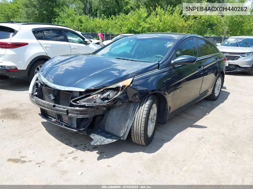 2012 Hyundai Sonata Gls VIN: 5NPEB4ACXCH440282 Lot: 42668809
