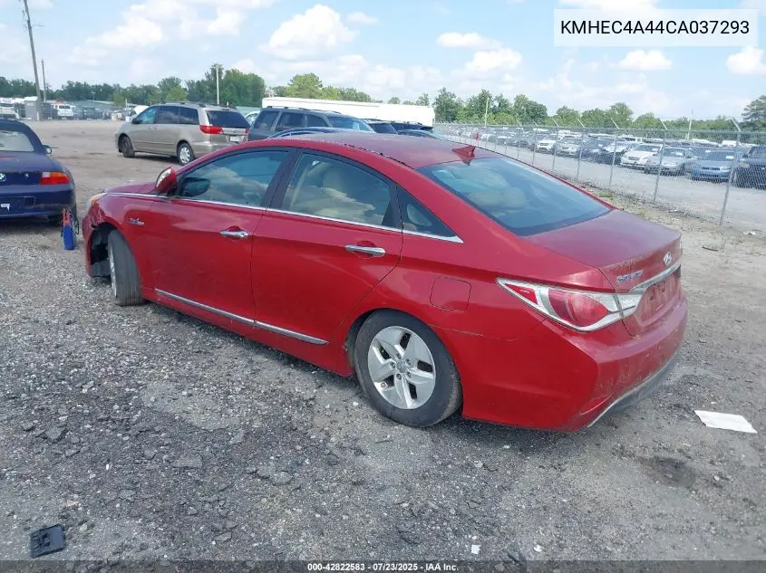 2012 Hyundai Sonata Hybrid VIN: KMHEC4A44CA037293 Lot: 42822583