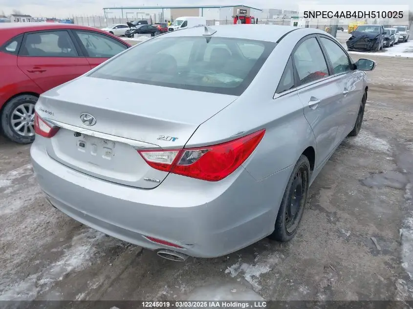 2013 Hyundai Sonata VIN: 5NPEC4AB4DH510025 Lot: 12245019