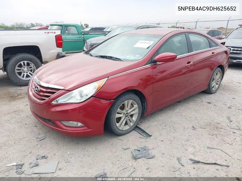 2013 Hyundai Sonata Gls VIN: 5NPEB4AC9DH625652 Lot: 42058429