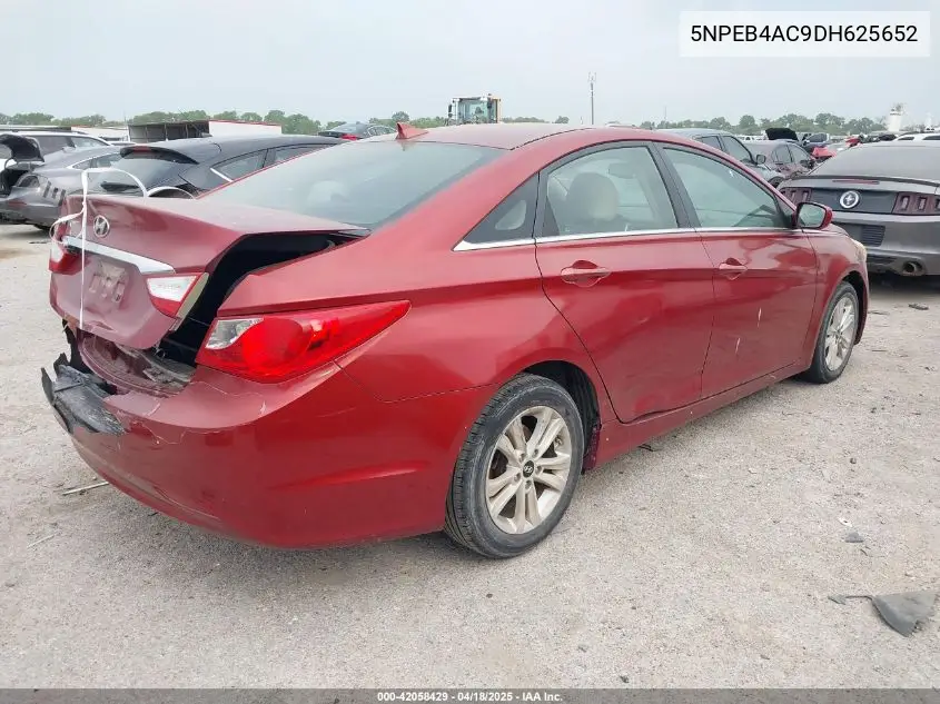 2013 Hyundai Sonata Gls VIN: 5NPEB4AC9DH625652 Lot: 42058429