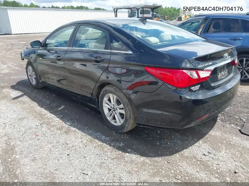 2013 Hyundai Sonata Gls VIN: 5NPEB4AC4DH704176 Lot: 42247468