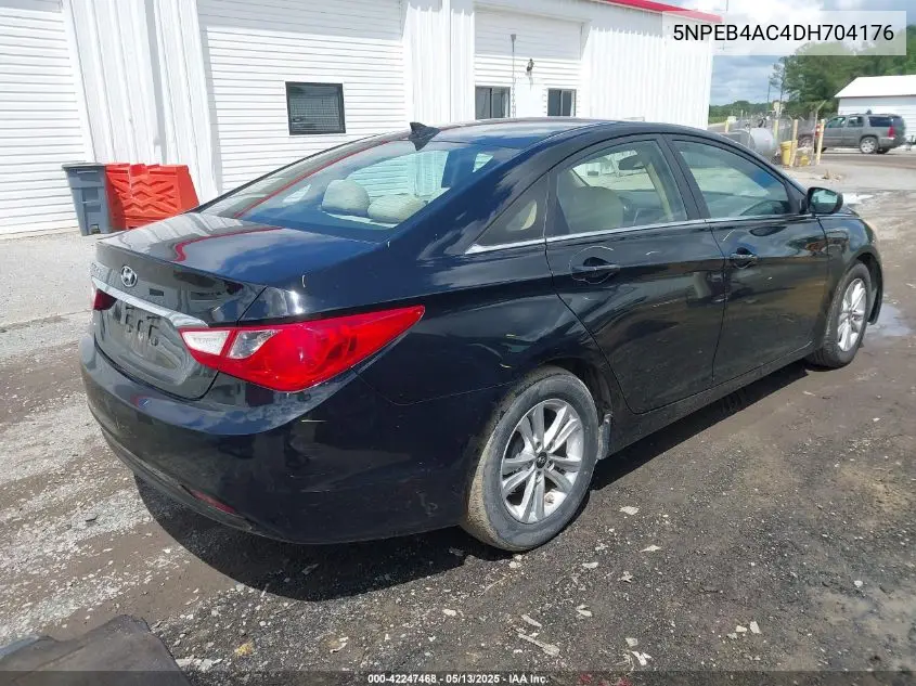 2013 Hyundai Sonata Gls VIN: 5NPEB4AC4DH704176 Lot: 42247468