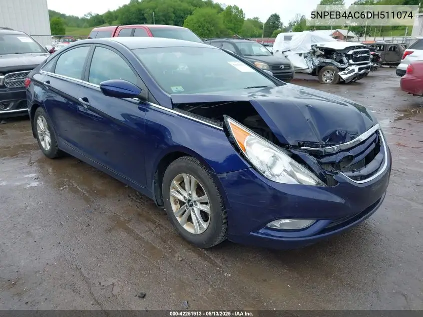 2013 Hyundai Sonata Gls VIN: 5NPEB4AC6DH511074 Lot: 42251913