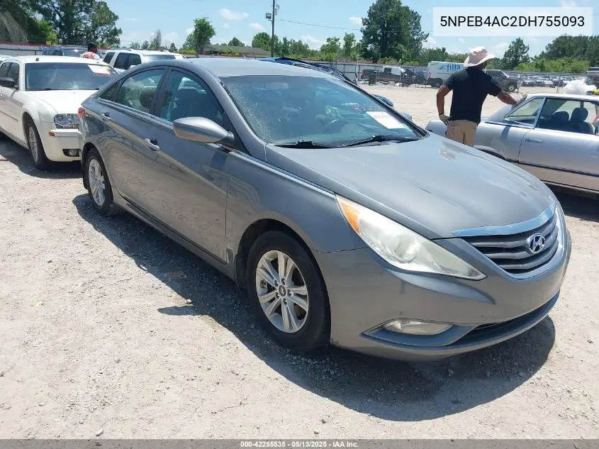 2013 Hyundai Sonata Gls VIN: 5NPEB4AC2DH755093 Lot: 42255535