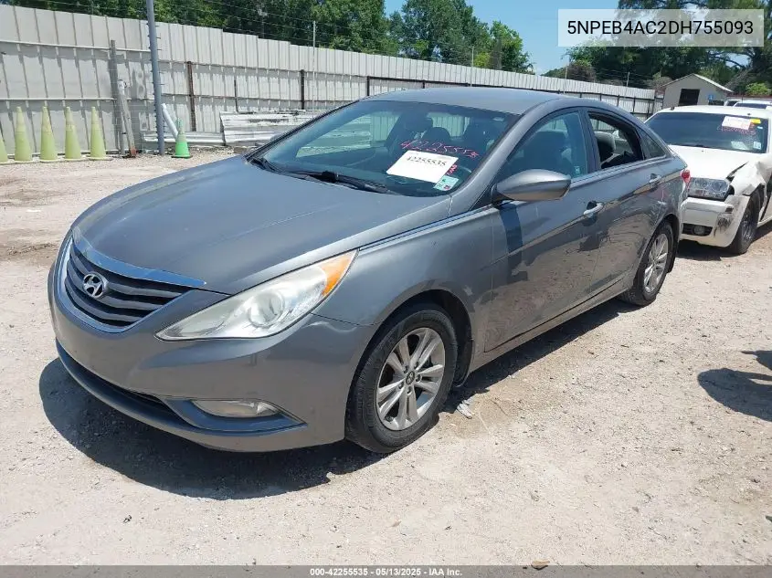 2013 Hyundai Sonata Gls VIN: 5NPEB4AC2DH755093 Lot: 42255535