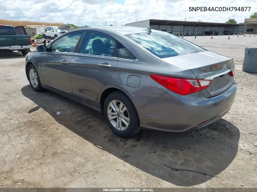 2013 Hyundai Sonata Gls VIN: 5NPEB4AC0DH794877 Lot: 42259000
