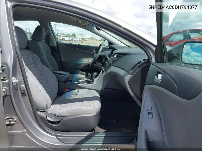 2013 Hyundai Sonata Gls VIN: 5NPEB4AC0DH794877 Lot: 42259000