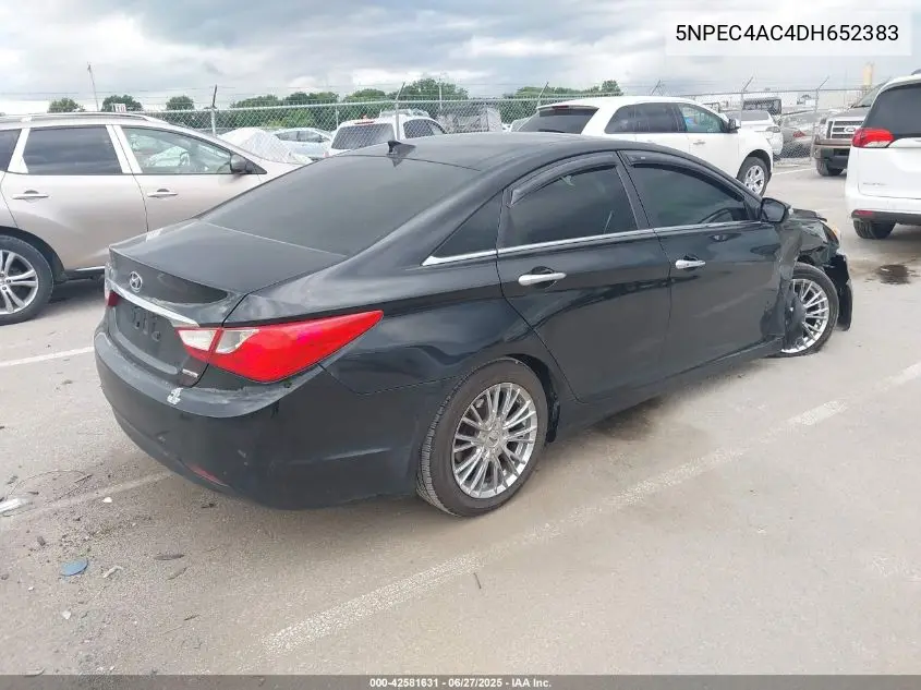 2013 Hyundai Sonata Limited VIN: 5NPEC4AC4DH652383 Lot: 42581631