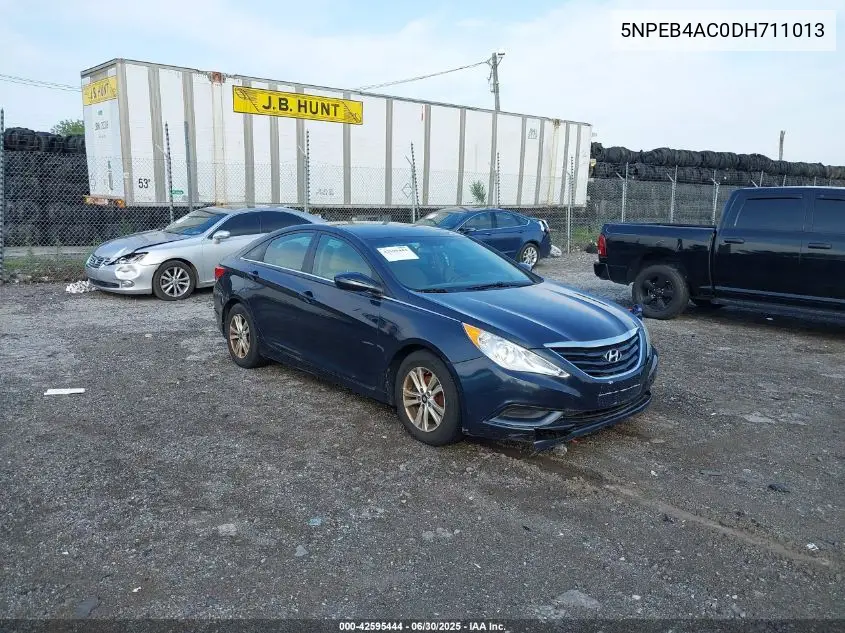 2013 Hyundai Sonata Gls VIN: 5NPEB4AC0DH711013 Lot: 42595444