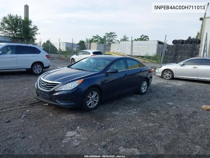 2013 Hyundai Sonata Gls VIN: 5NPEB4AC0DH711013 Lot: 42595444