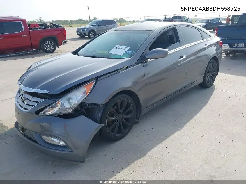 2013 Hyundai Sonata Se/Limited VIN: 5NPEC4AB8DH558725 Lot: 42609188