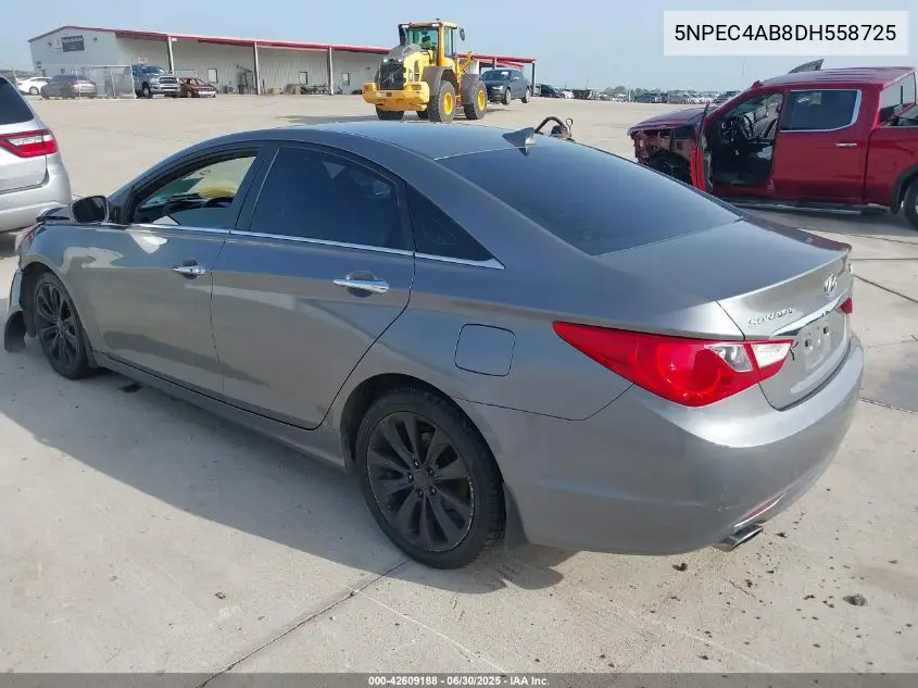 2013 Hyundai Sonata Se/Limited VIN: 5NPEC4AB8DH558725 Lot: 42609188