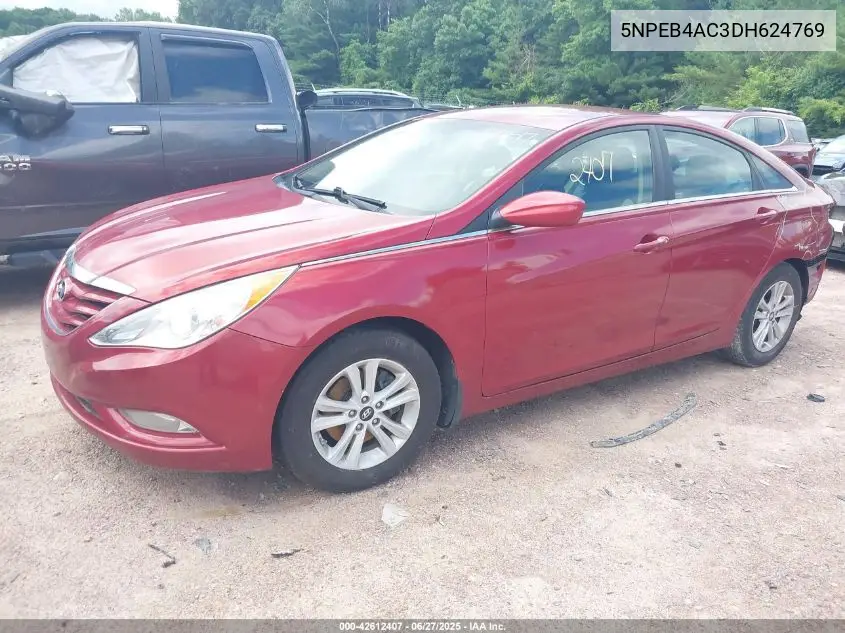 2013 Hyundai Sonata Gls VIN: 5NPEB4AC3DH624769 Lot: 42612407