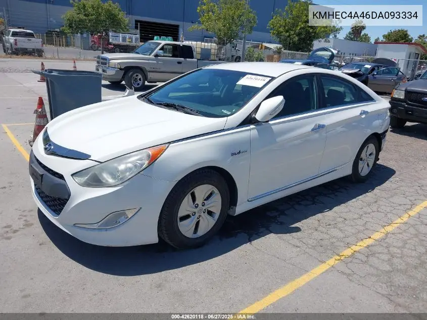 2013 Hyundai Sonata Hybrid VIN: KMHEC4A46DA093334 Lot: 42620118