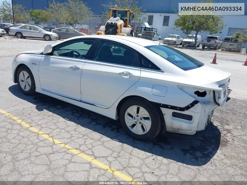 2013 Hyundai Sonata Hybrid VIN: KMHEC4A46DA093334 Lot: 42620118