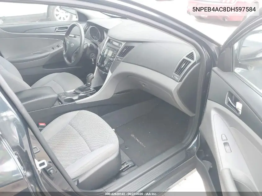 2013 Hyundai Sonata Gls VIN: 5NPEB4AC8DH597584 Lot: 42620143