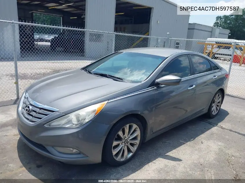 2013 Hyundai Sonata Se VIN: 5NPEC4AC7DH597587 Lot: 42622086